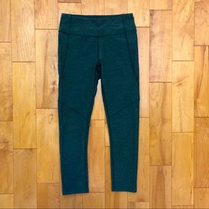 Outdoor Voices Green Leggings Warm Up Evergreen